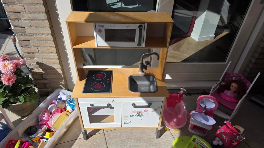 Ikea keuken - babyborn - Houten poppen speelgoed, Ophalen, Zo goed als nieuw, Overige typen