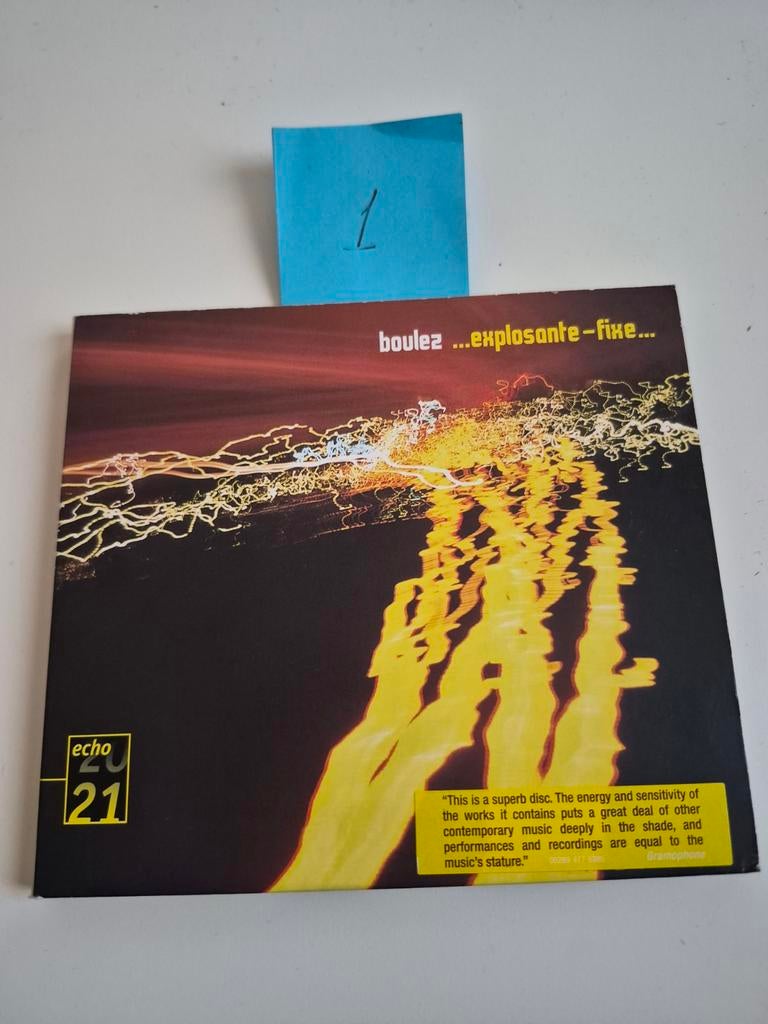 Pierre Boulez - Explosante-Fixe... CD, Ophalen of Verzenden