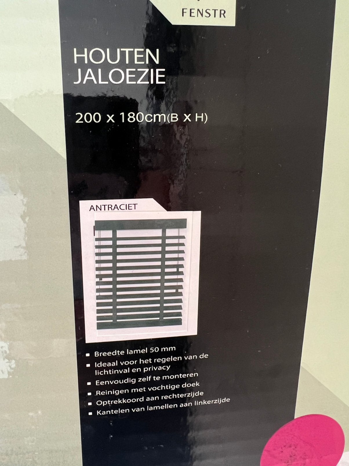 Twee houten jaloezie antraciet, Ophalen, Jaloezie, Overige merken, Hout