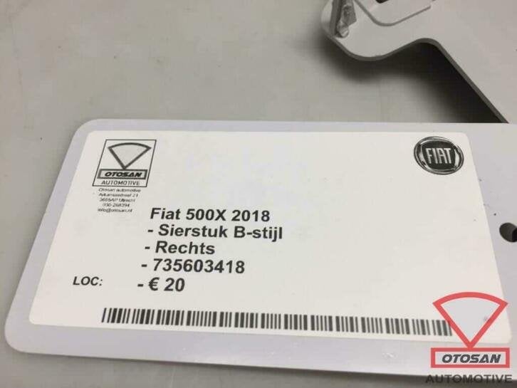 fiat 500x 2018 b stijl afdekking rechts 735603418, Auto-onderdelen, Interieur en Bekleding, Gebruikt, Stellantis Europe S.p.A.