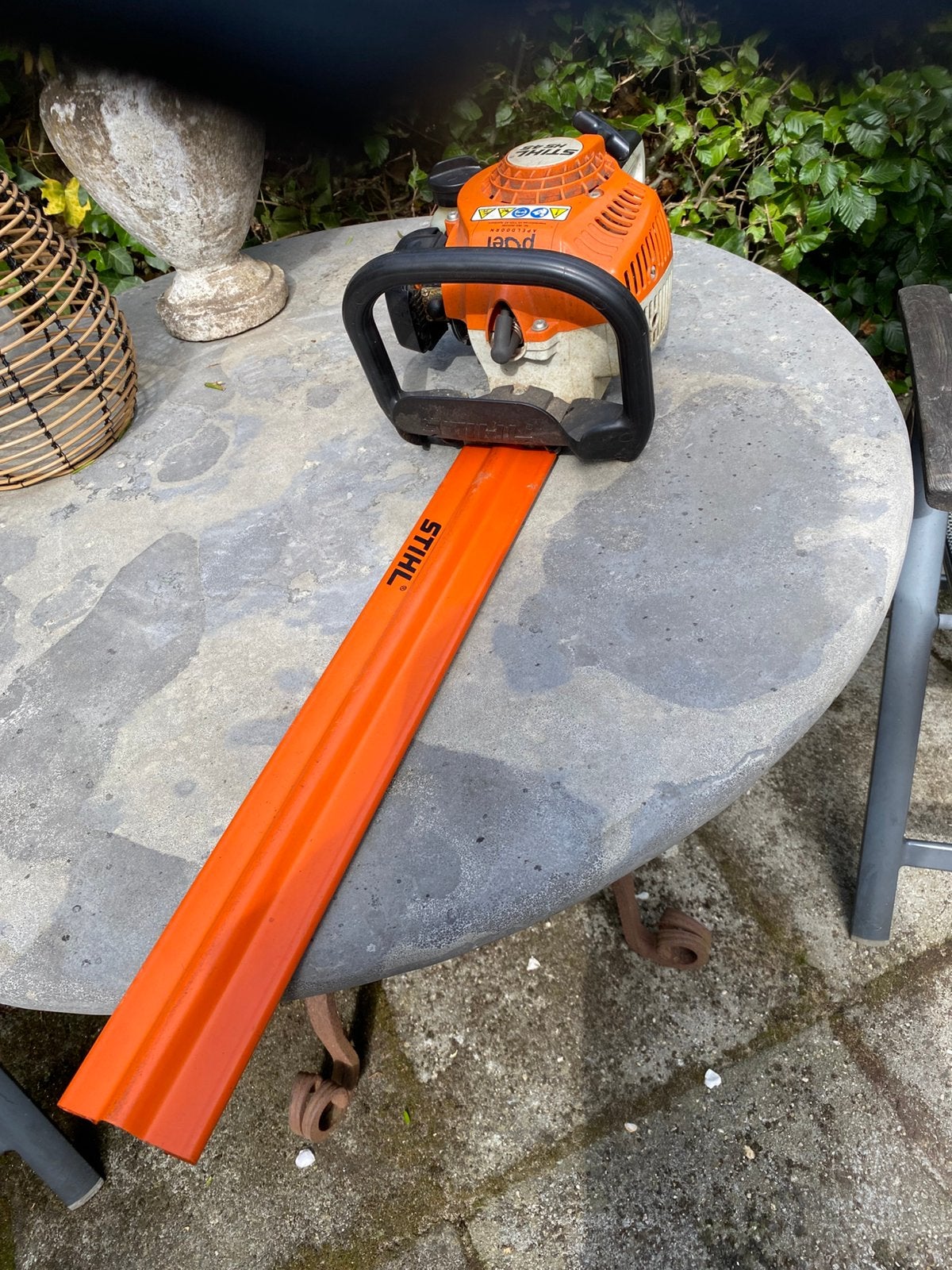 Stihl hs45 heggenschaar 2018, Ophalen, Gebruikt, Benzine