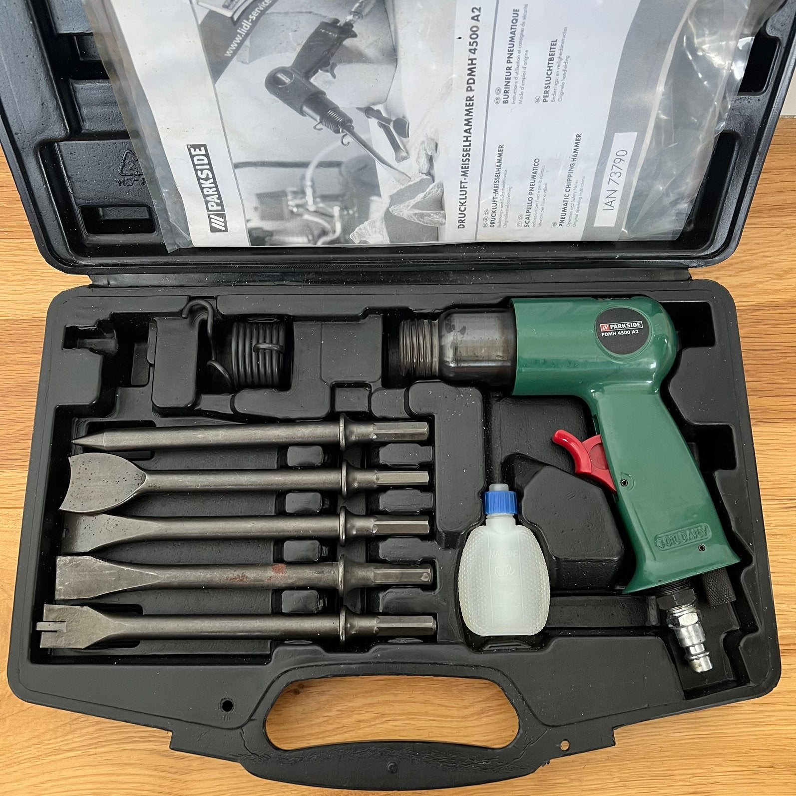 Parkside pneumatische beitelhamer, Doe-het-zelf en Verbouw, Gereedschap | Handgereedschap, Ophalen of Verzenden, Zo goed als nieuw
