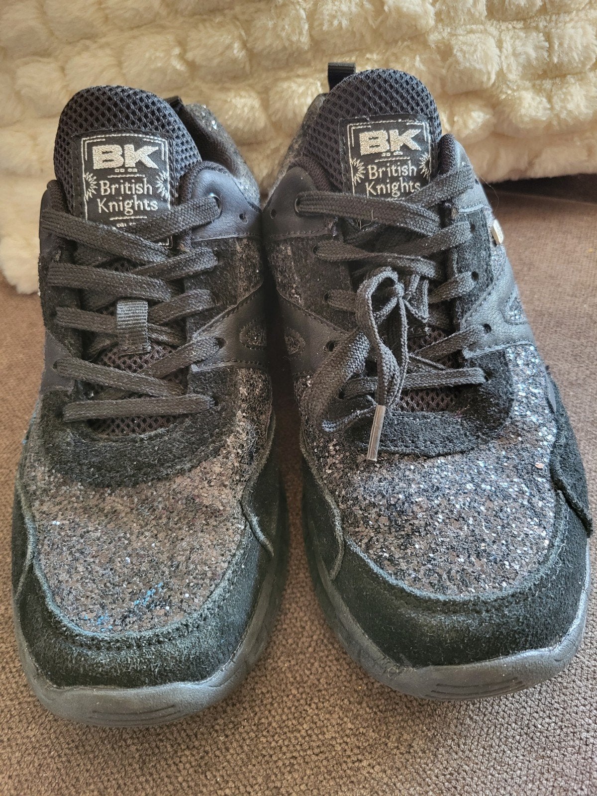 British Knight Demon glitter sneakers maat 39, Zwart, Ophalen of Verzenden, British knights, Sneakers of Gympen