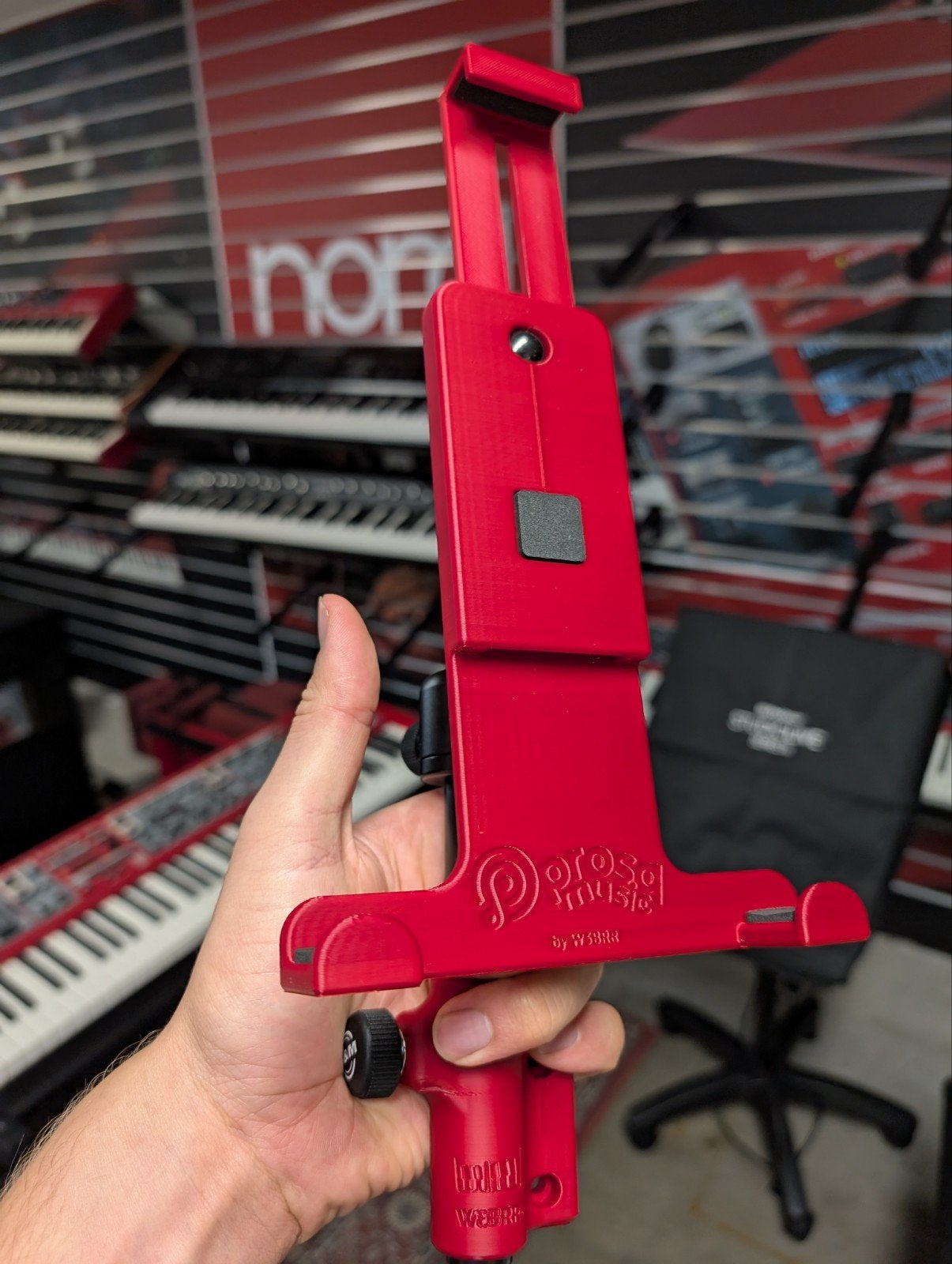 Nieuw! Rode/Zwarte tablet/telefoonhouder voor elk model Nord, Overige merken, Info@prosq.nl, Prosq street, Overige aantallen