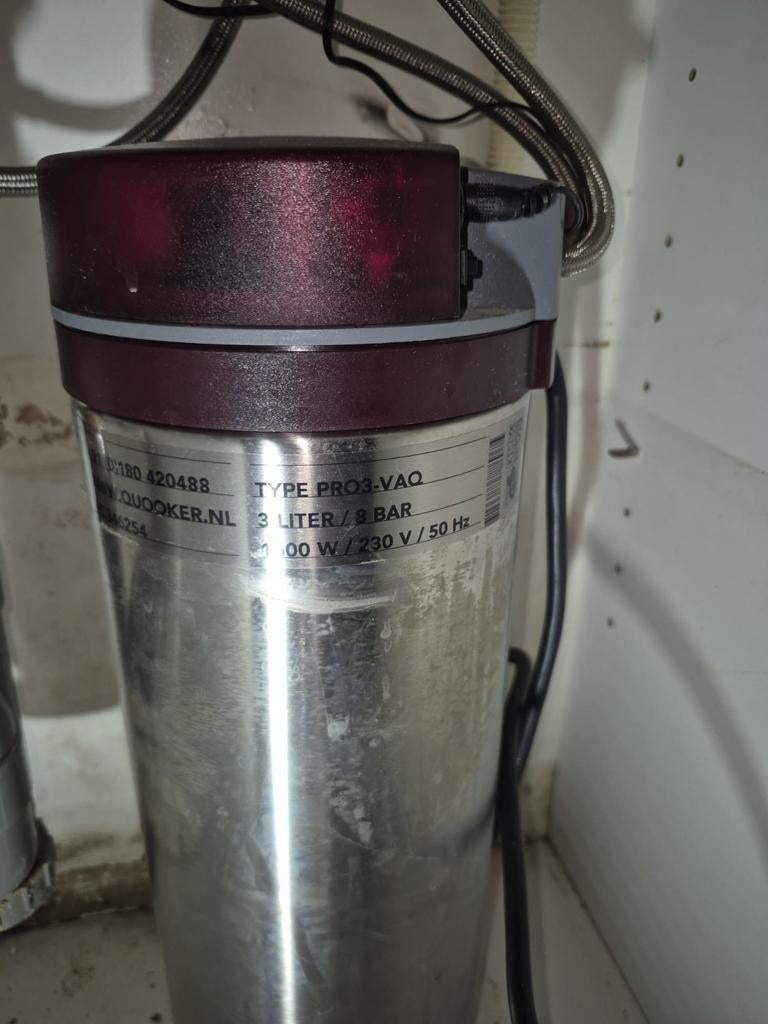 Quooker PRO3-VAQ kokendwaterkraan met reservoir, Ophalen of Verzenden, Gebruikt
