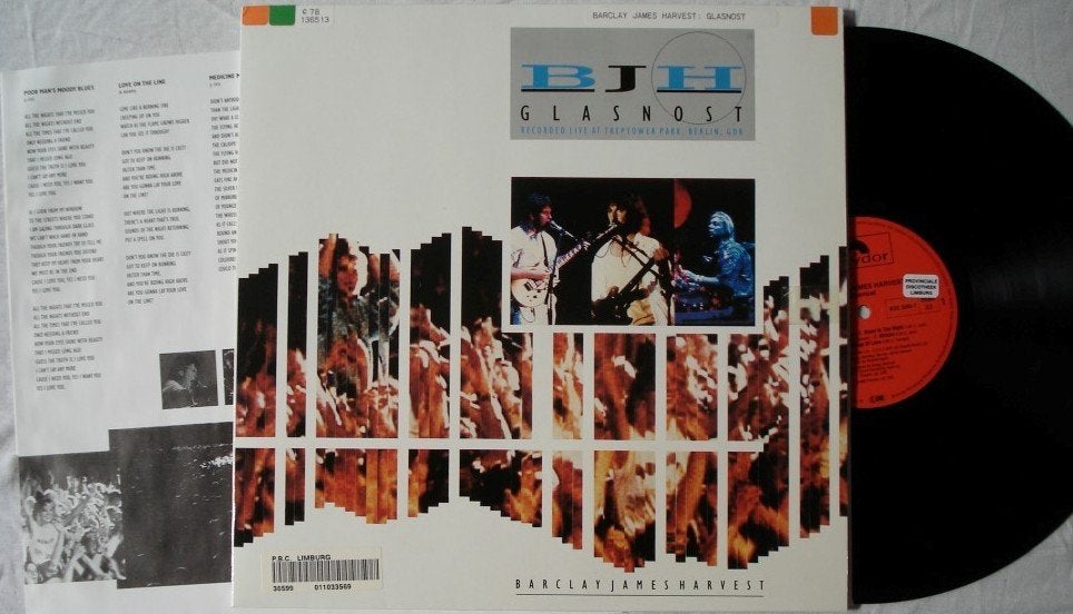 Barclay James Harvest - Glasnost, Cd's en Dvd's, Vinyl | Rock, LP, Overige genres, Ophalen of Verzenden, Zo goed als nieuw