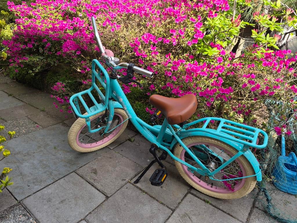 Meisjesfiets 16 inch - Oefenfiets (handvaten ontbreken), Ophalen of Verzenden, Gebruikt, 16 inch