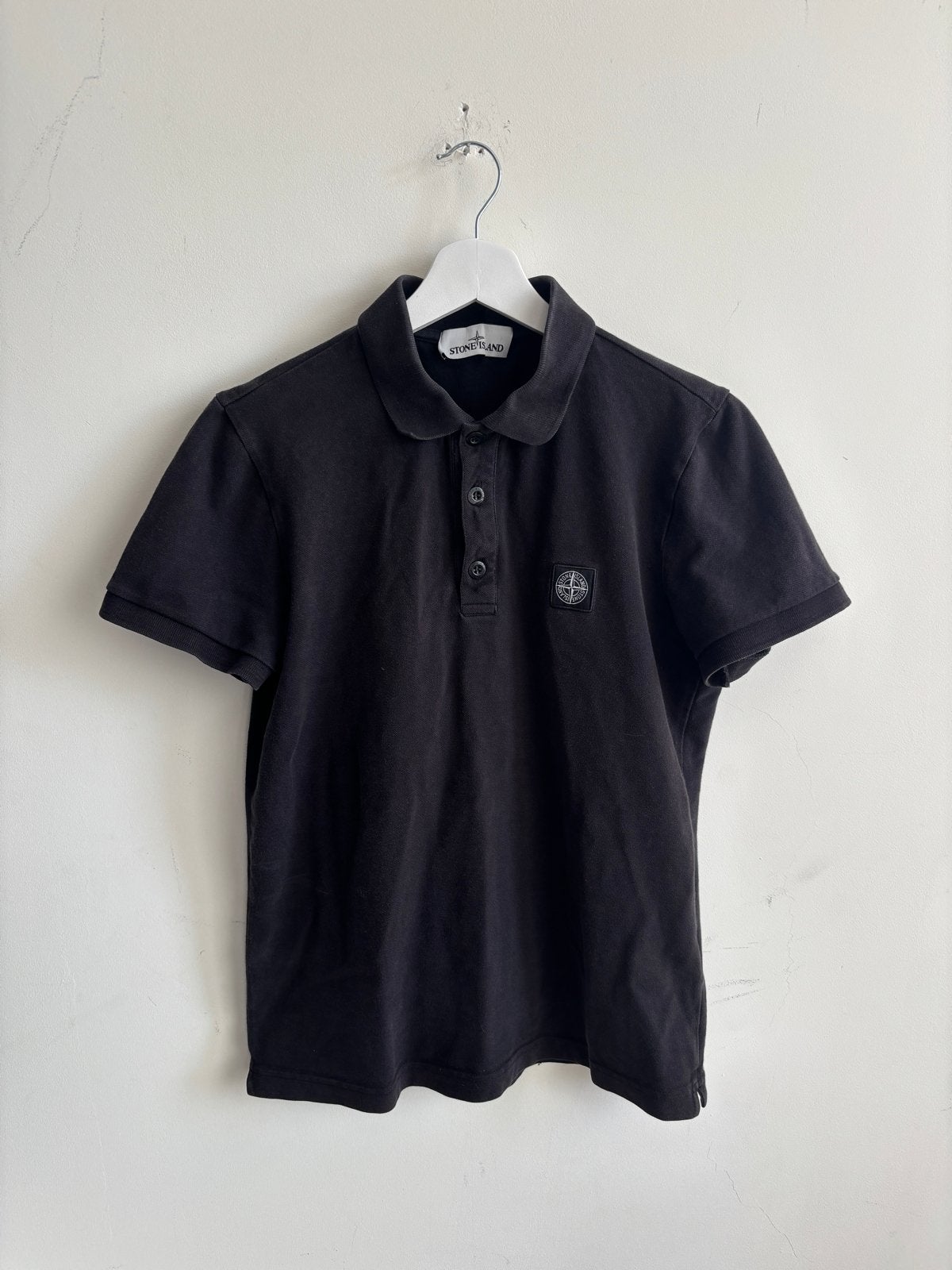 Stone Island Polo Shirt Zwart - Maat s, Verzenden, Gedragen, Maat 48/50 (M), Zwart