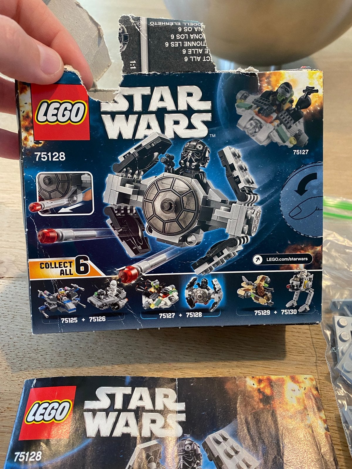 Lego Star Wars 75128 TIE Advanced Prototype Microfighter, Gebruikt, Star Wars, Lego, Ophalen of Verzenden