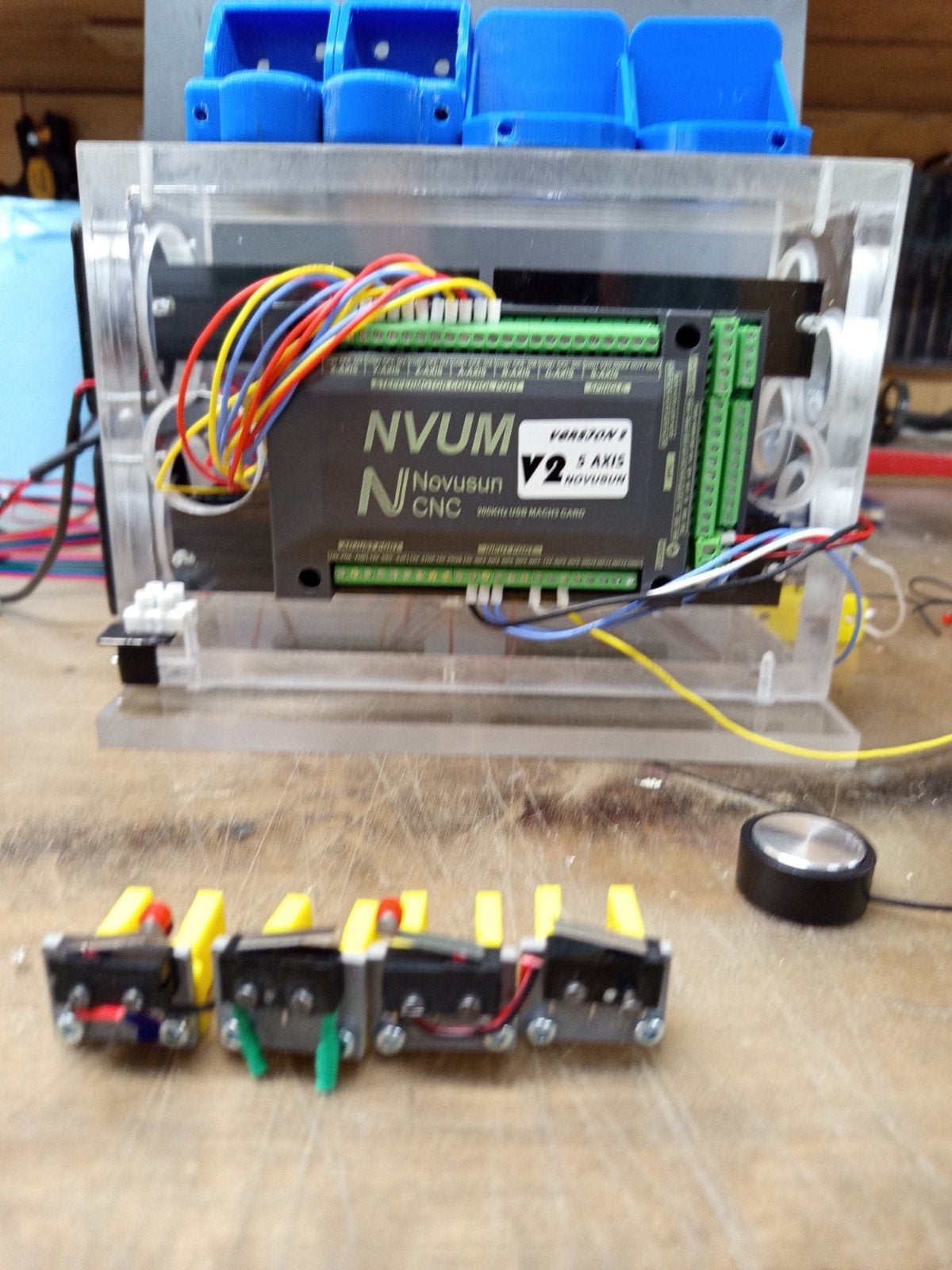 CNC Controller Kit met Stepper Motors en Eindschakelaars, Ophalen of Verzenden, Gebruikt