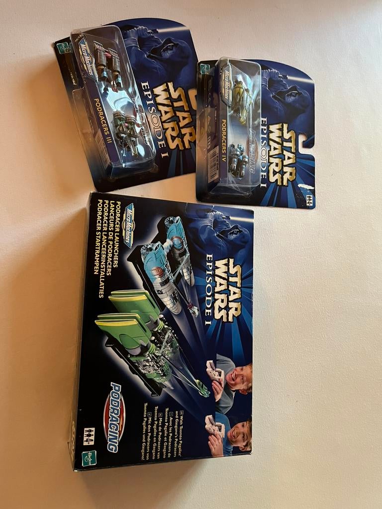 Micro Machines Star Wars podracer launches en podrace arena, Verzamelen, Star Wars, Ophalen of Verzenden, Zo goed als nieuw, Actiefiguurtje