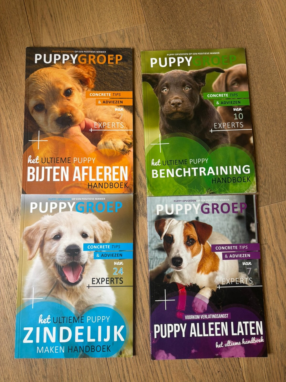 Puppygroep: De Ultieme Puppy Handboeken (4 Boeken), Ophalen of Verzenden, Zo goed als nieuw, Honden