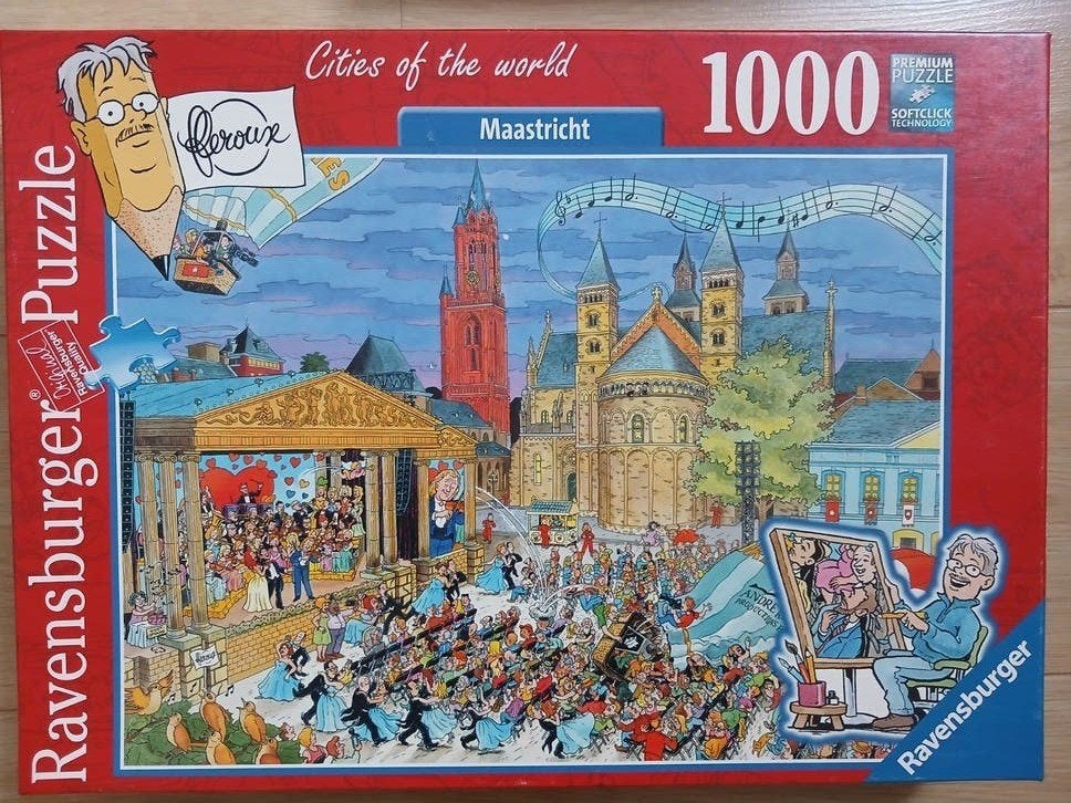 Ravensburger Legpuzzel Maastricht Andre Rieu1000 stukjes, Ophalen, 500 t/m 1500 stukjes, Zo goed als nieuw, Legpuzzel