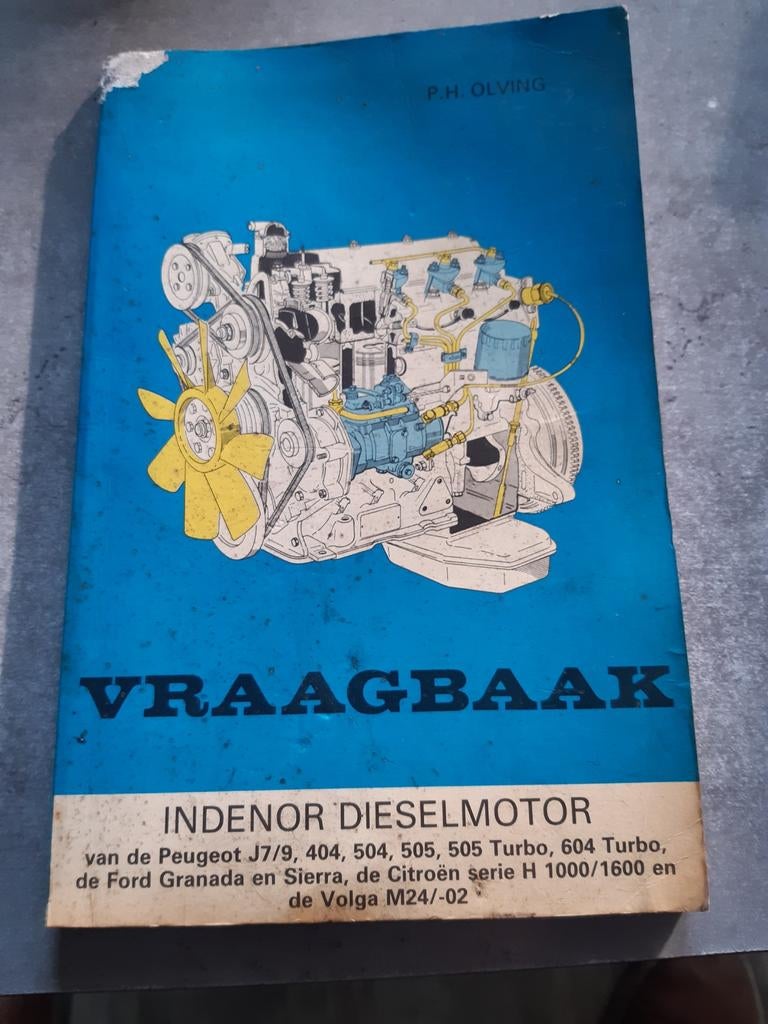 Vraagbaak Indenor Dieselmotoren Peugeot XD88, XD90, XD2, XD3, Ophalen of Verzenden