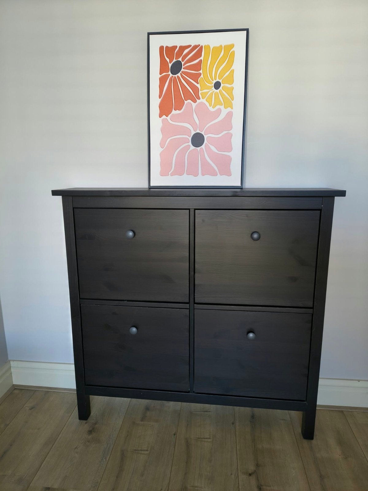 IKEA HEMNES schoenenkast zwartbruin – zo goed als nieuw, Ophalen, Zo goed als nieuw, Modern, functioneel