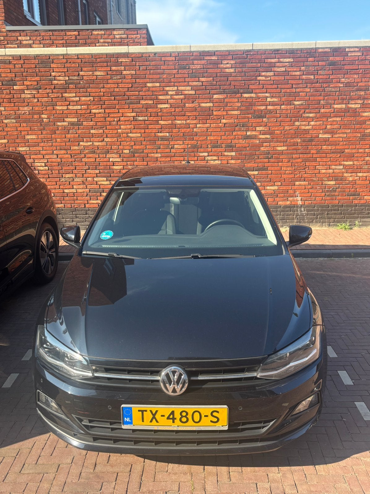 Volkswagen Polo 1.0 TSI 95pk 7-DSG 2018 Zwart, Auto's, Automaat, Stof, Zwart, 95 pk
