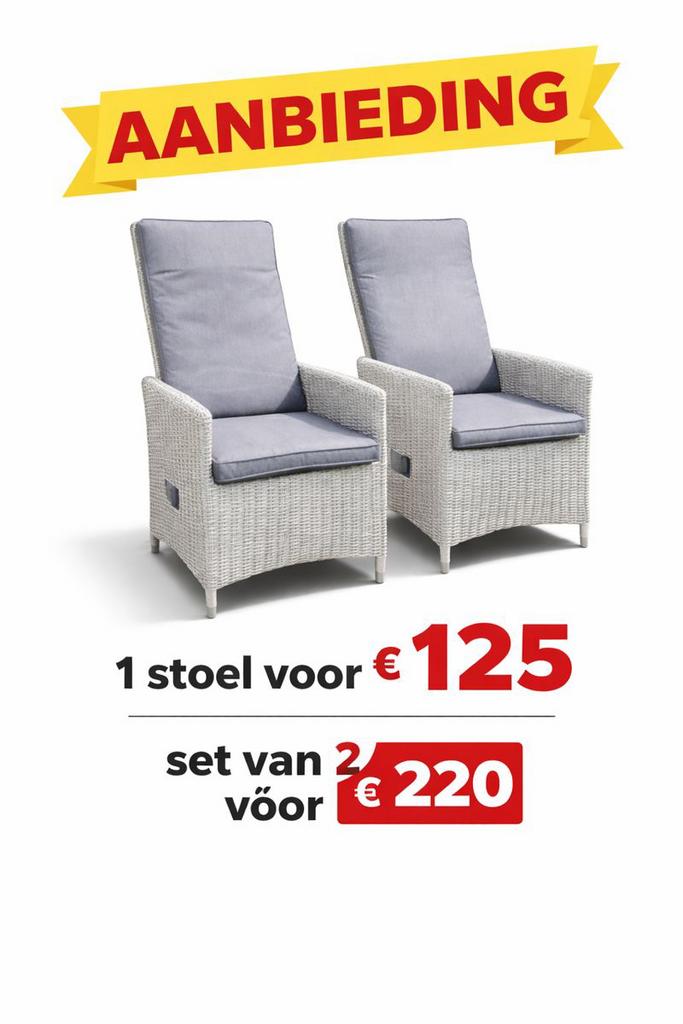 Luxe verstelbare Nanno wicker tuinstoelen, Ophalen, Verstelbaar, Suns, Nieuw