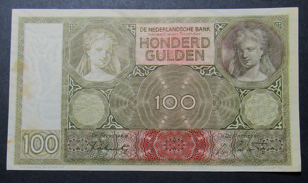 Zeldzaam biljet: 100 Gulden uit 1942 (De Nederlandsche Bank), Verzenden, 100 gulden, Los biljet