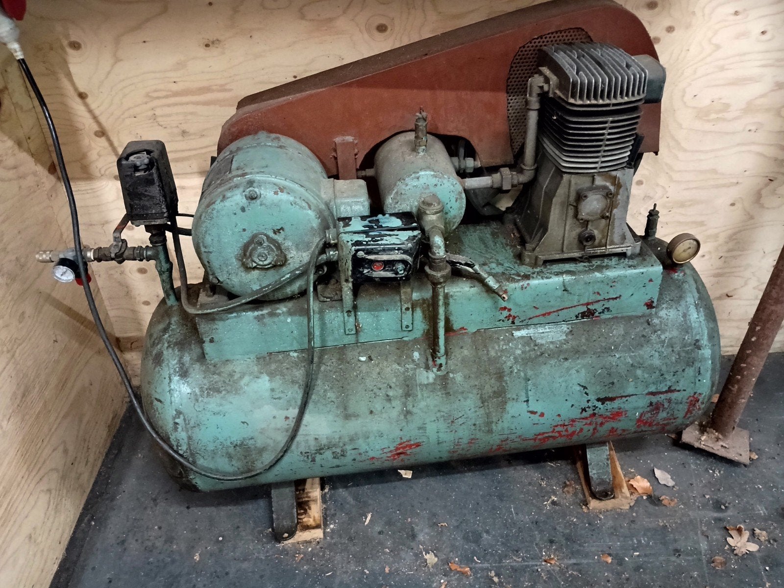 Heemaf SKA Compressor -  Industriële Luchtcompressor, 100 liter of meer, Ophalen of Verzenden, Gebruikt