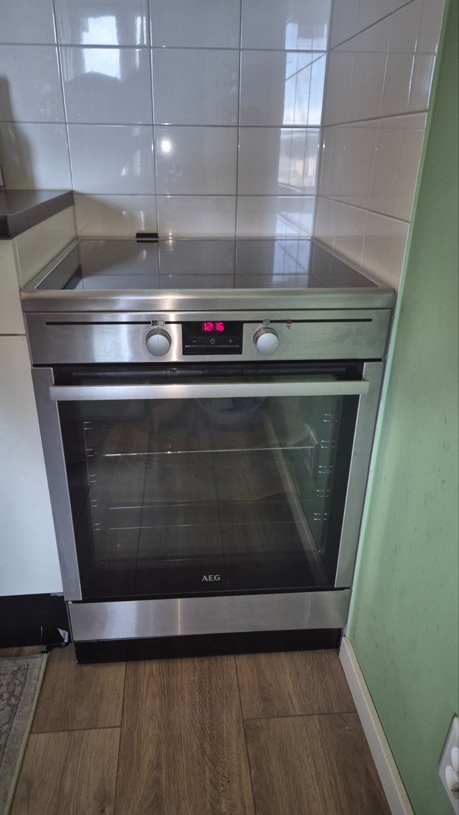 AEG CIB6640ABM Inductie Fornuis met oven, Witgoed en Apparatuur, Ophalen, 60 cm of meer, 4 kookzones, Zo goed als nieuw