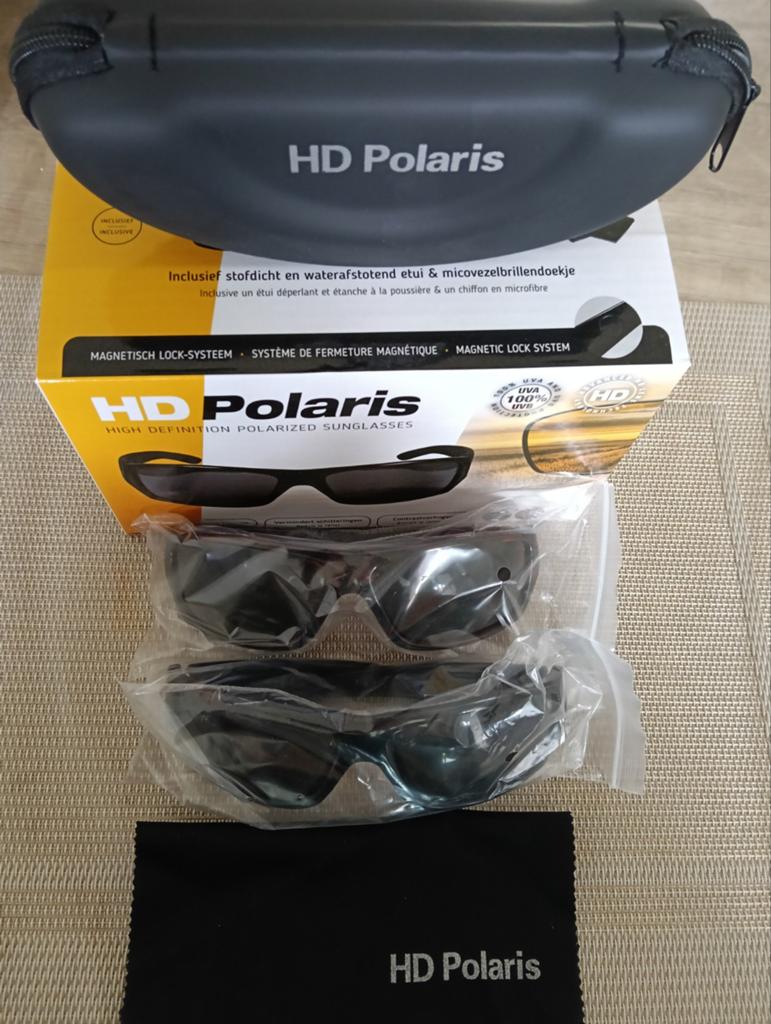 HD Polaris Gepolariseerde Zonnebrillen Set (2 stuks), Overige merken, Zonnebril, Zwart, Nieuw
