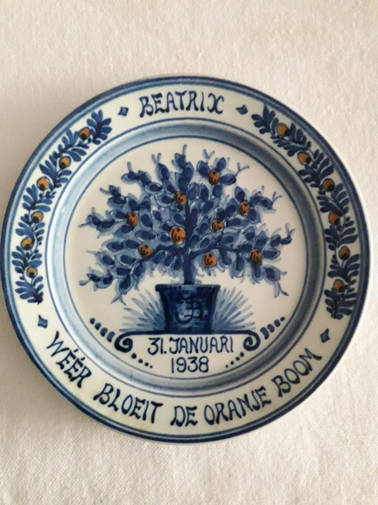 Herdenkingsbord 1983 Beatrix, Ophalen, Gebruikt, Nederland, Overige typen