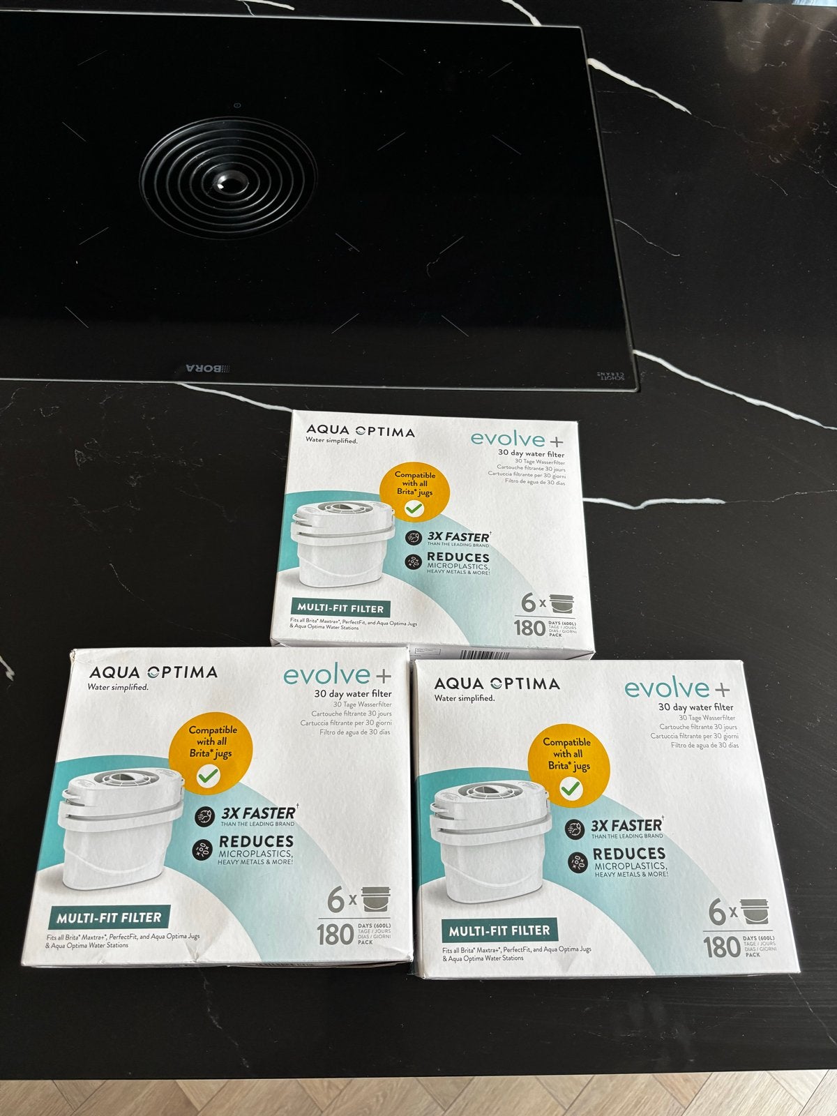 Nieuwe Aqua Optima Evolve+ waterfilters (3x 6-pack), Ophalen, Nieuw