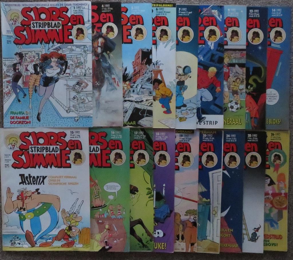 Sjors en Sjimmie stripbladen 1992, Boeken, Strips | Comics, Europa, Meerdere comics, Ophalen, Gelezen