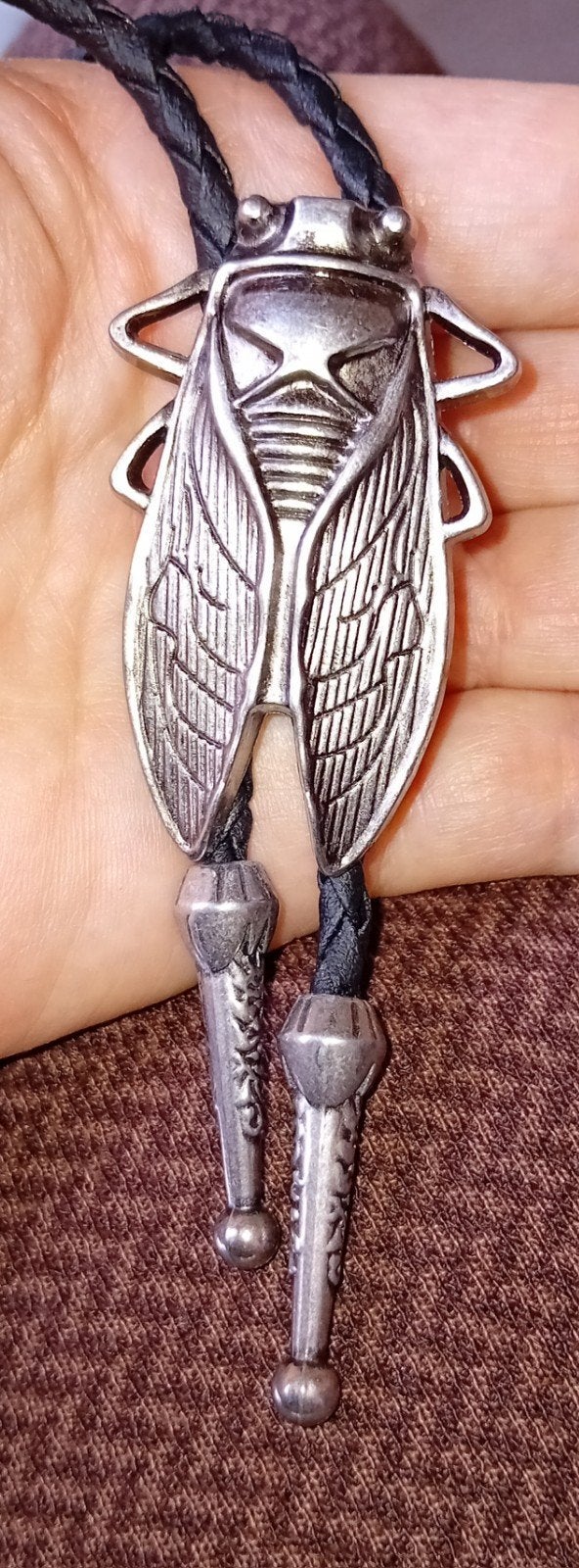 Bolo Tie Cicade Zilverkleurig Western Stijl, Ophalen of Verzenden, Nieuw