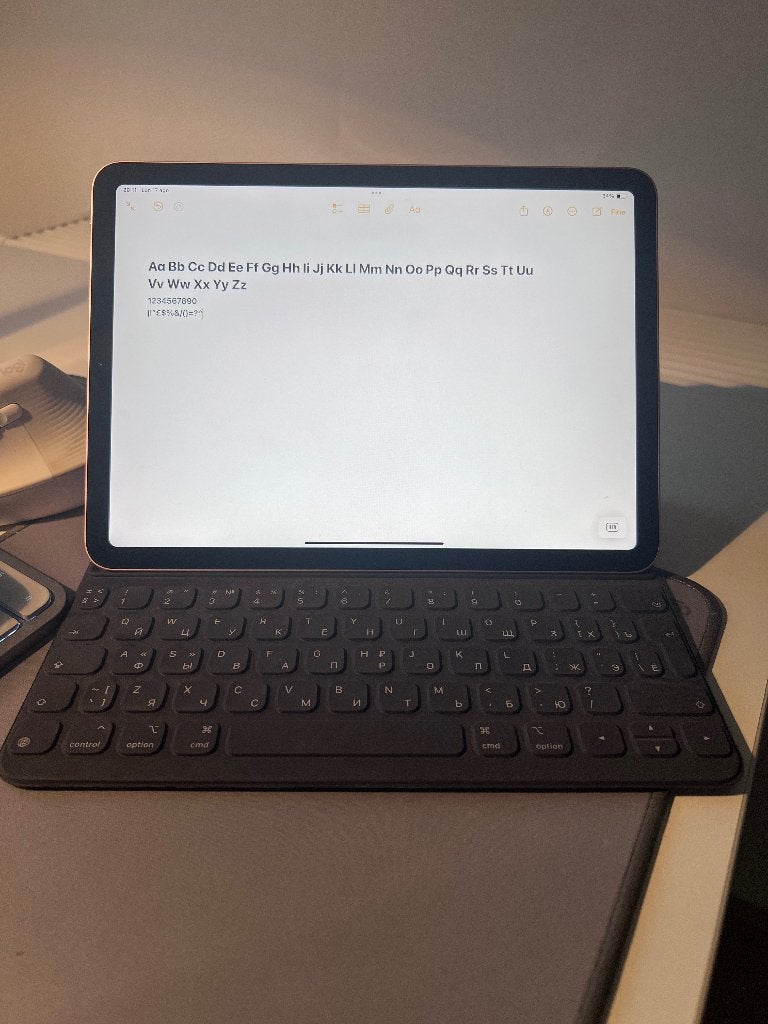 Apple Smart Keyboard Folio 11” A2038 Latin and Cyrillic, Gebruikt, Ophalen of Verzenden, Draadloos, Qwerty