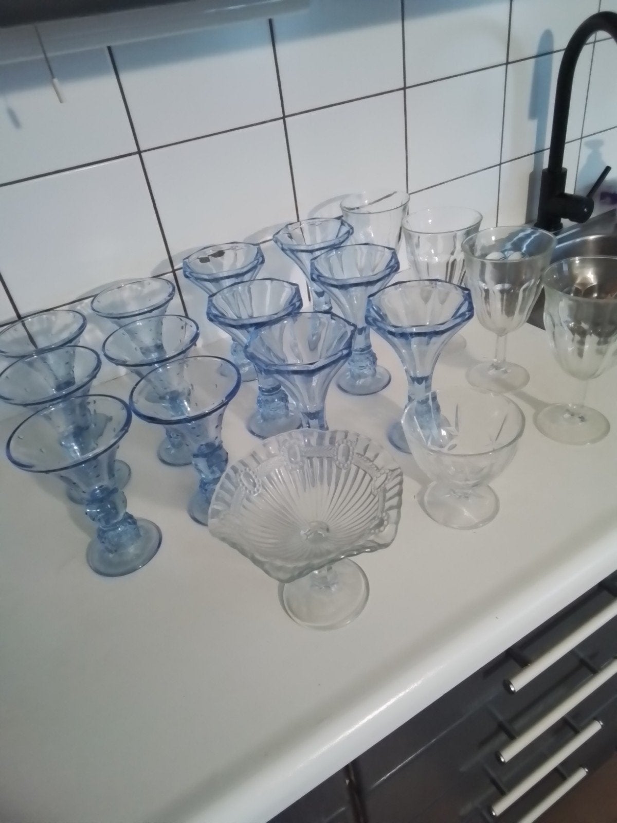 18 ijscoupes / puddingcoupes samen 12 euro, Ophalen of Verzenden
