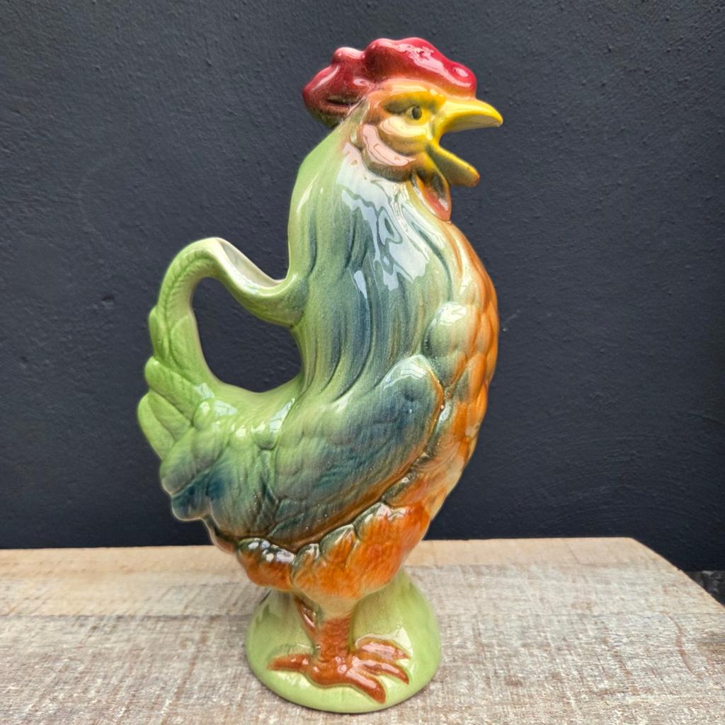 St Clement majolica aardewerk Franse waterkan haan, Ophalen of Verzenden