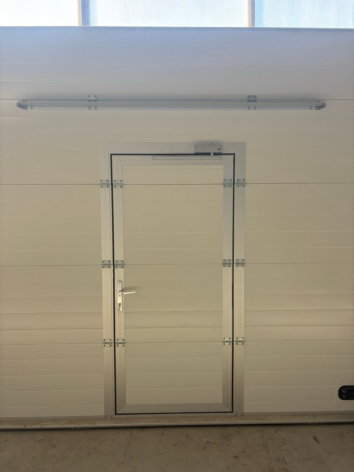 4x Roldeur met loopdeur - Antraciet/Wit - 360x300 cm, Kerkweg7, Garagedeur, Ophalen of Verzenden, Zo goed als nieuw
