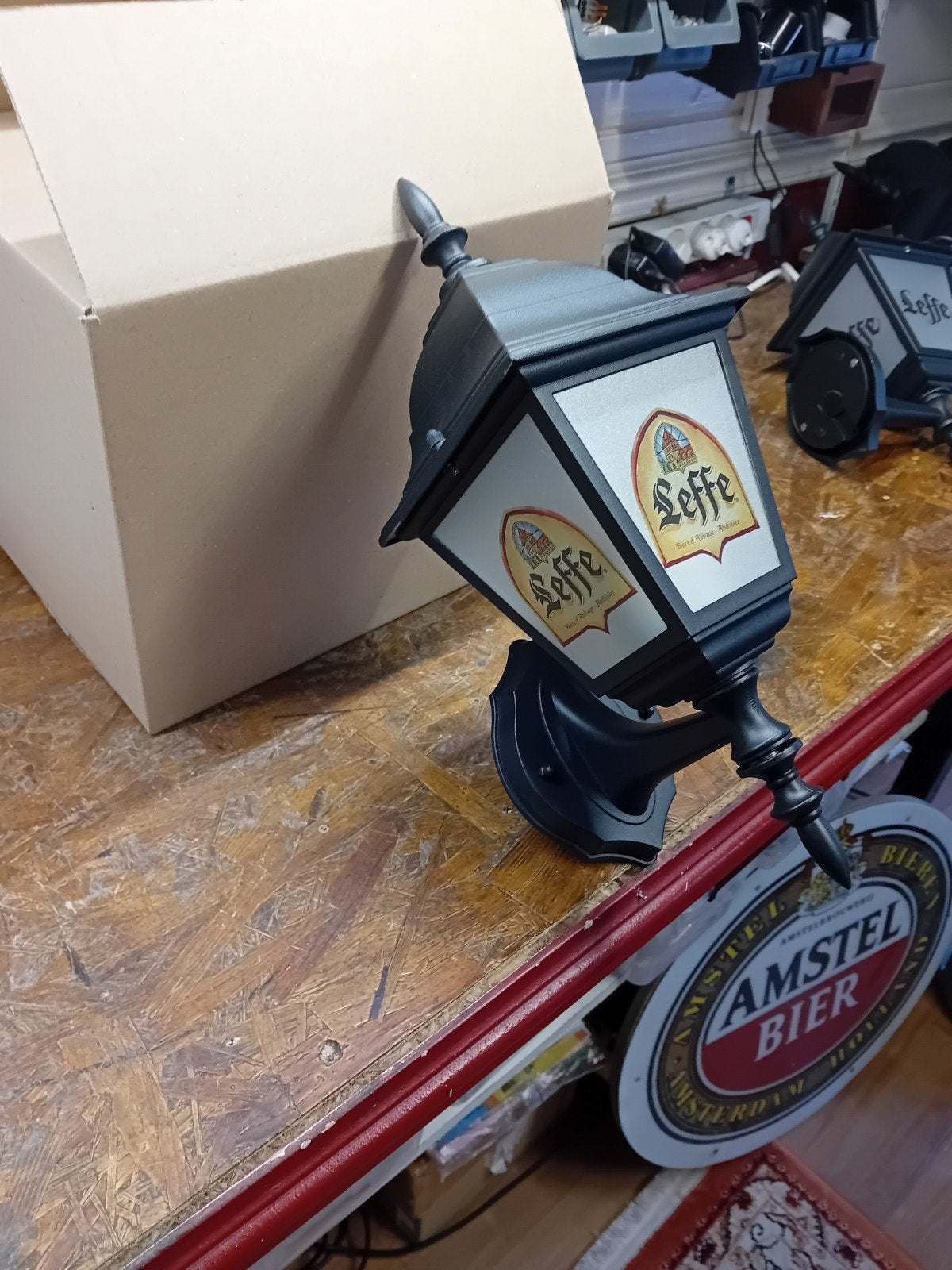 leuke Leffe bier lantaarn, Verzamelen, Ophalen of Verzenden, Reclamebord, Plaat of Schild, Overige merken