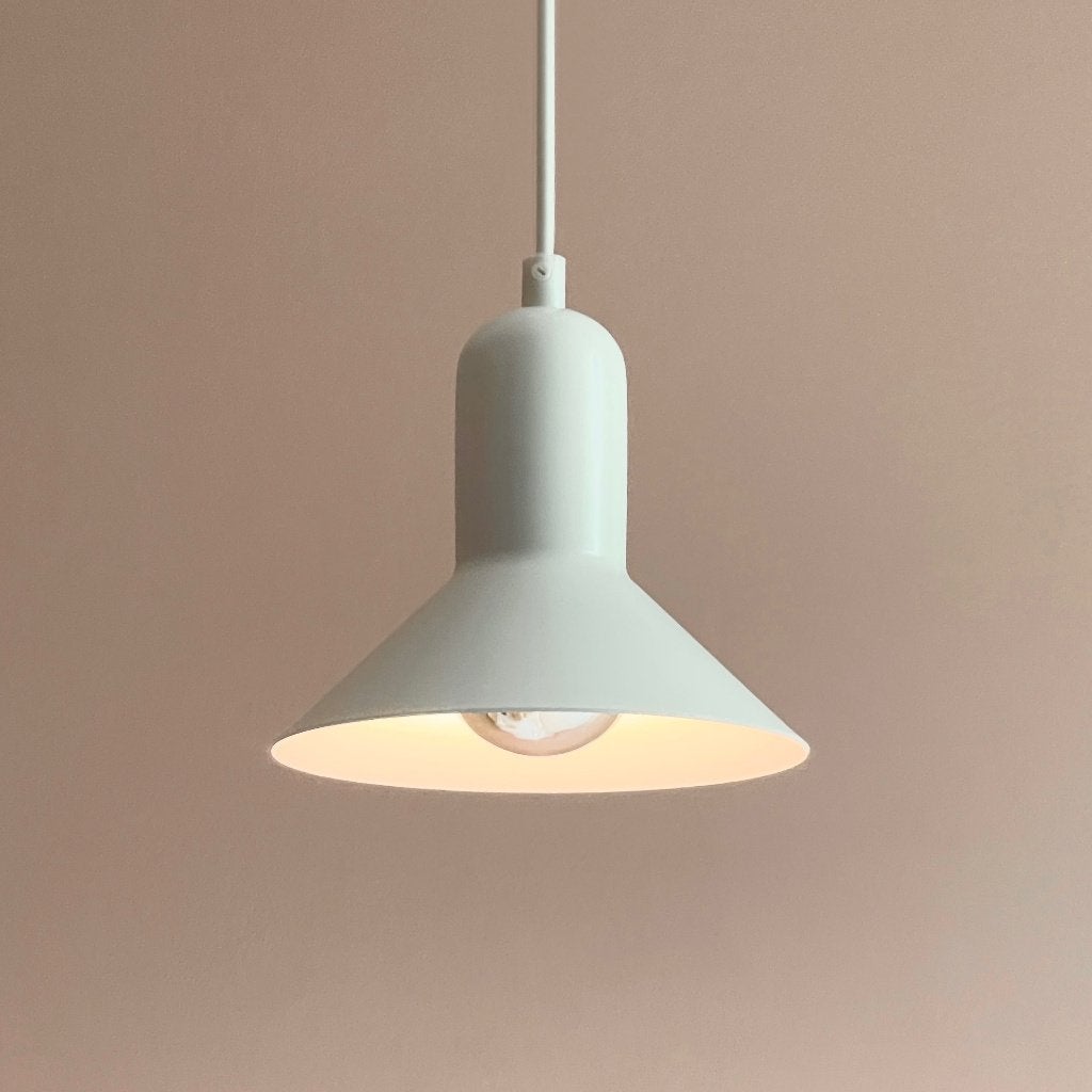 wit metalen vintage Deens Design LAMP Confetti Mid Century, Ophalen of Verzenden, Gebruikt, Metaal, Vintage Mid Century Modern Scandinavisch Deens design japandi