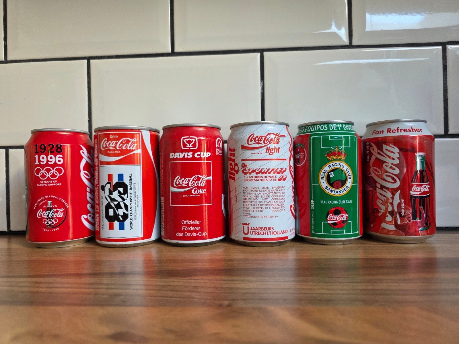 6 unieke vintage Coca-Cola blikjes - verzamelobjecten, Verzamelen, Ophalen of Verzenden, Gebruikt