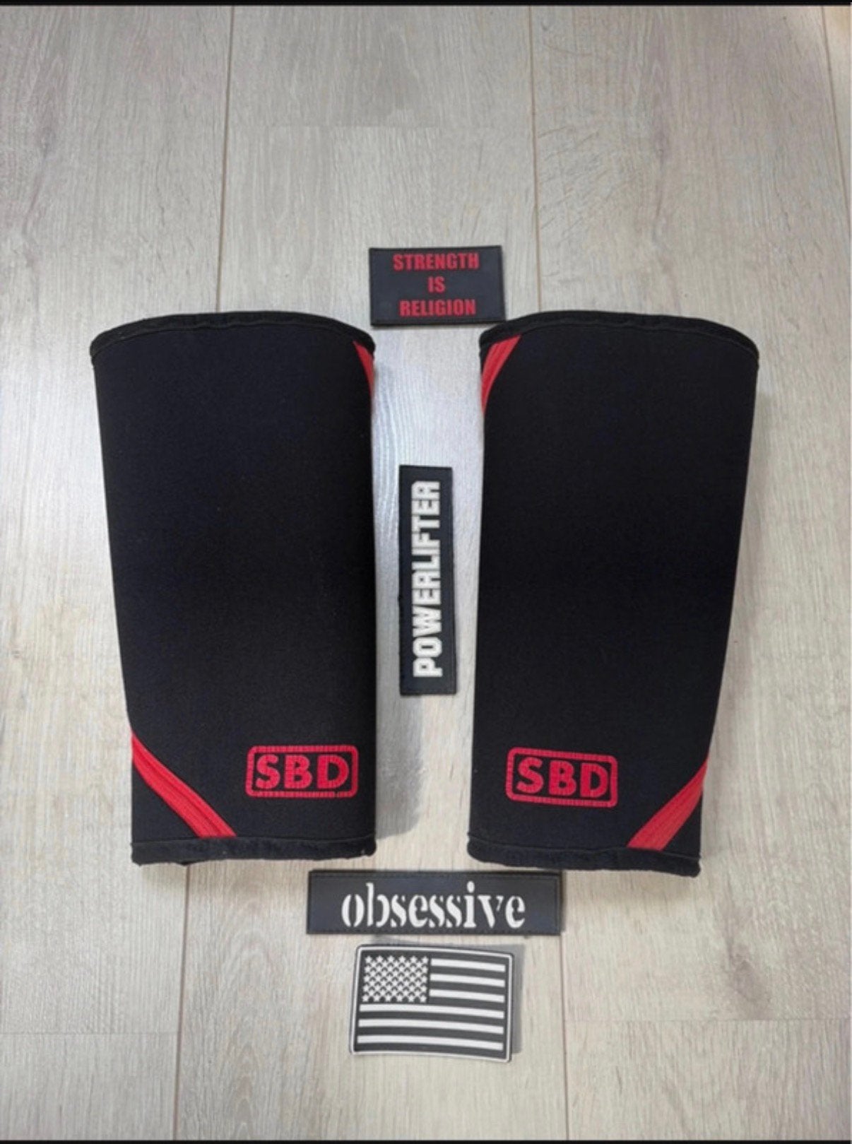 SBD Kneesleeves Powerlifting | Complete set, Sport en Fitness, Fitnessmaterialen, Ophalen of Verzenden, Zo goed als nieuw