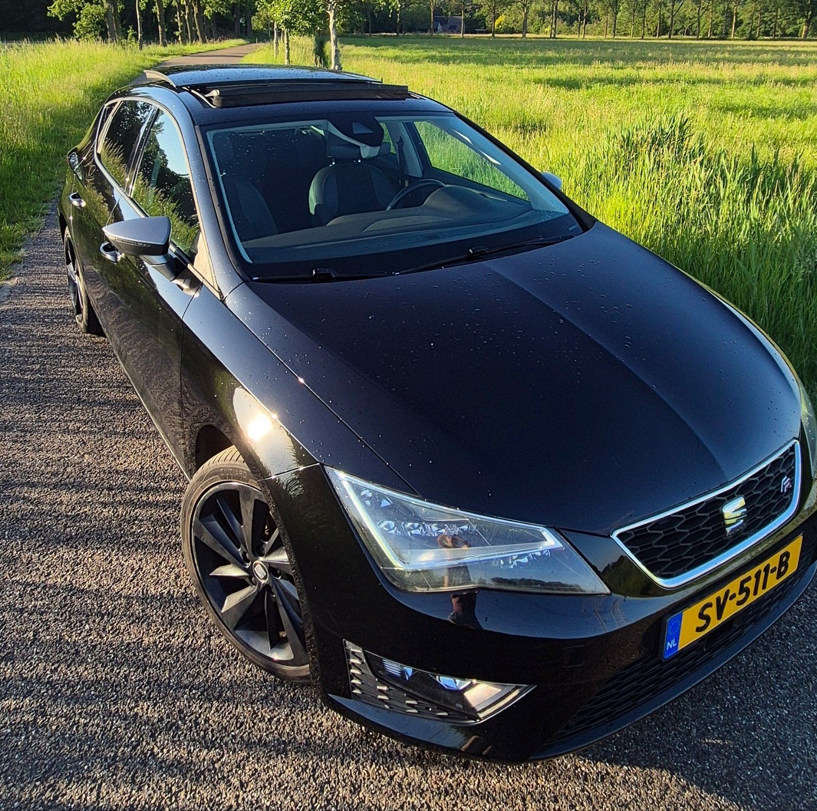 Seat Leon 1.4 TSI 150PK Dsg7 2016 panoramadak + alcantara, Zwart, 4 cilinders, Leon, 1395 cc