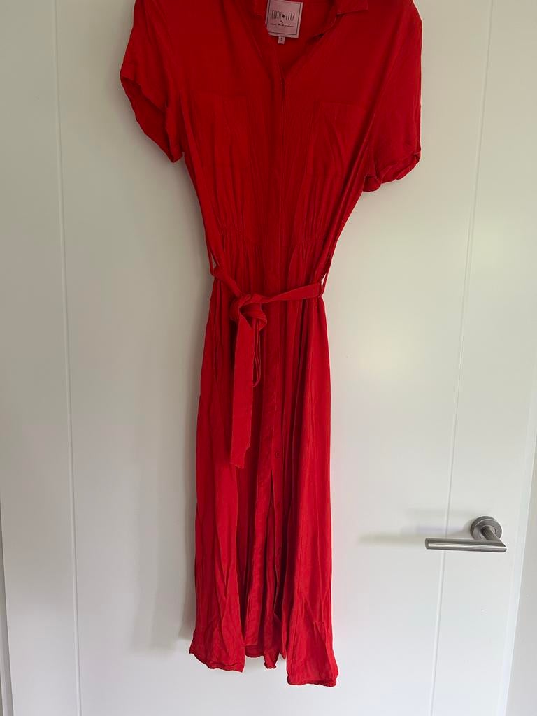 Zomerjurk Edith & Ella maat S, Kleding | Dames, Jurken, Ophalen of Verzenden, Zo goed als nieuw, Maat 36 (S), Rood