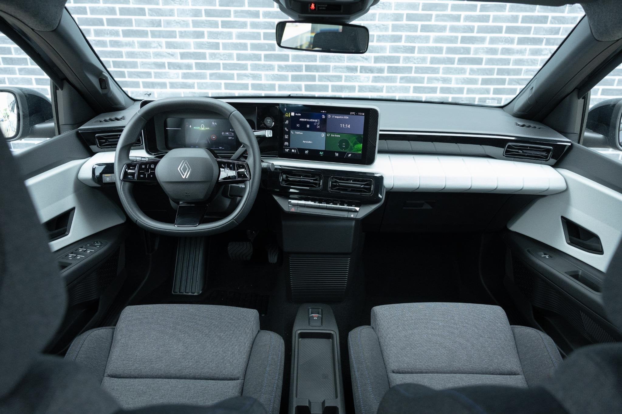 Renault 5 Comfort Range 52 kWh Evolution | Warmtepomp | Park, Auto's, Dealer onderhouden, Stof, Gebruikt, Zwart