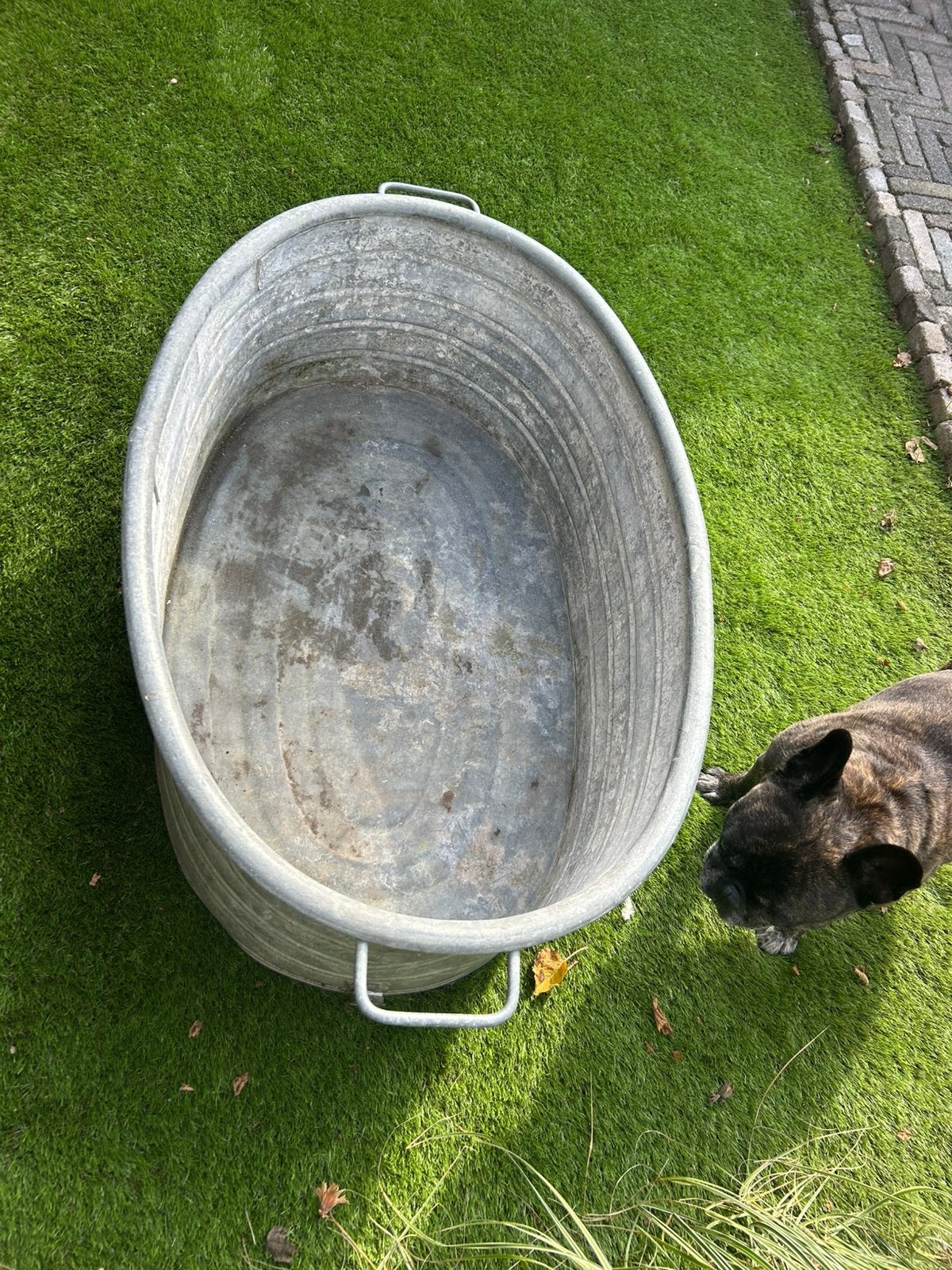 Zinken tijl, 150 liter of meer, Ophalen of Verzenden, Zo goed als nieuw