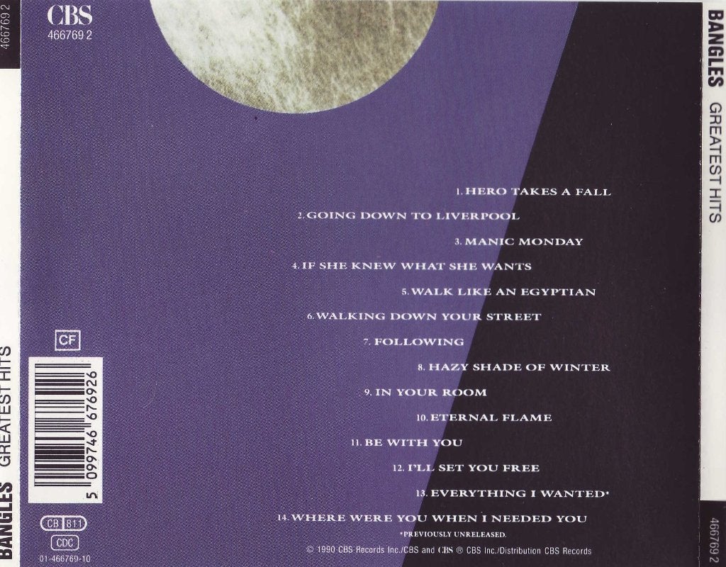 CD - Bangles - Greatest Hits (1990), Pop, Ophalen of Verzenden, Zo goed als nieuw, Album