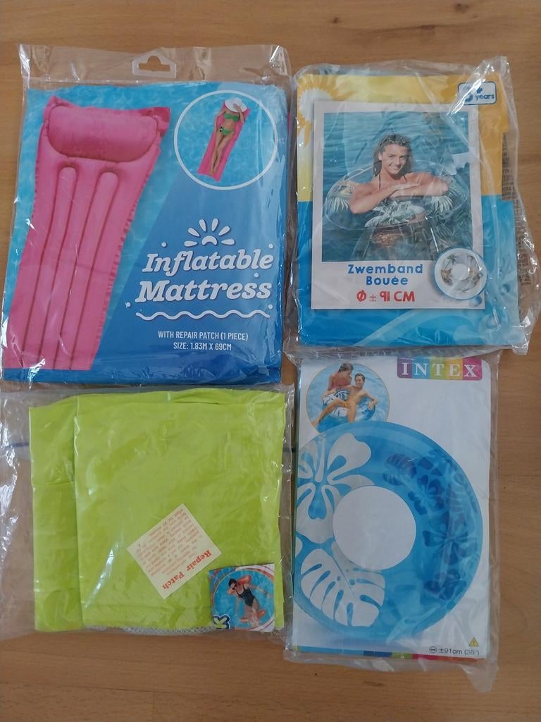 4x opblaas bed band hangmat, Ophalen of Verzenden, Nieuw