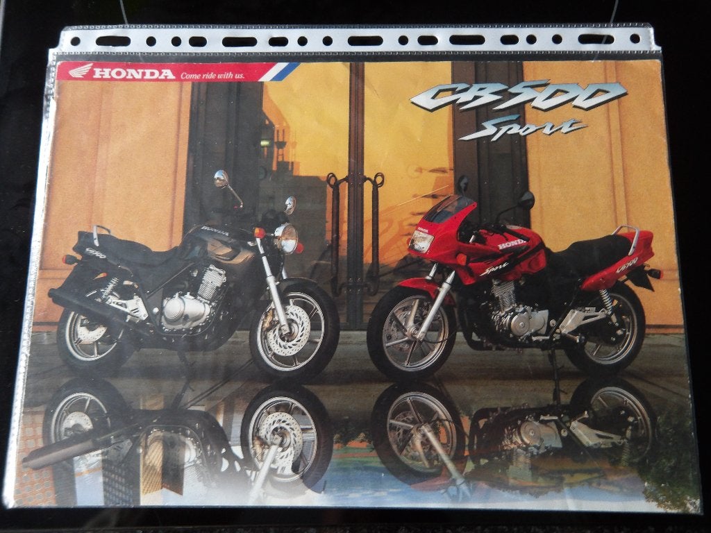 Honda CB500 Sport Brochure - Origineel, Motoren, Ophalen of Verzenden, Honda