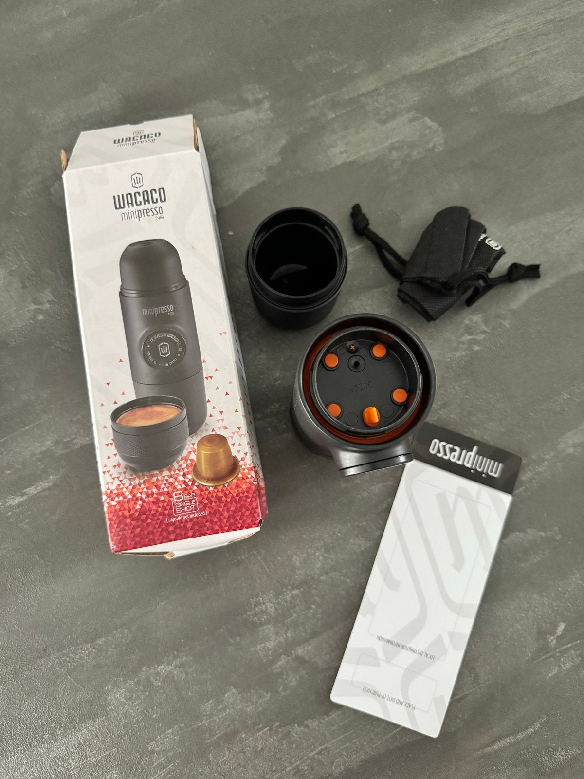 Wacaco Minipresso NS Draagbaar Espresso Apparaat, Koffiepads en cups, Espresso apparaat, Nieuw, Ophalen of Verzenden