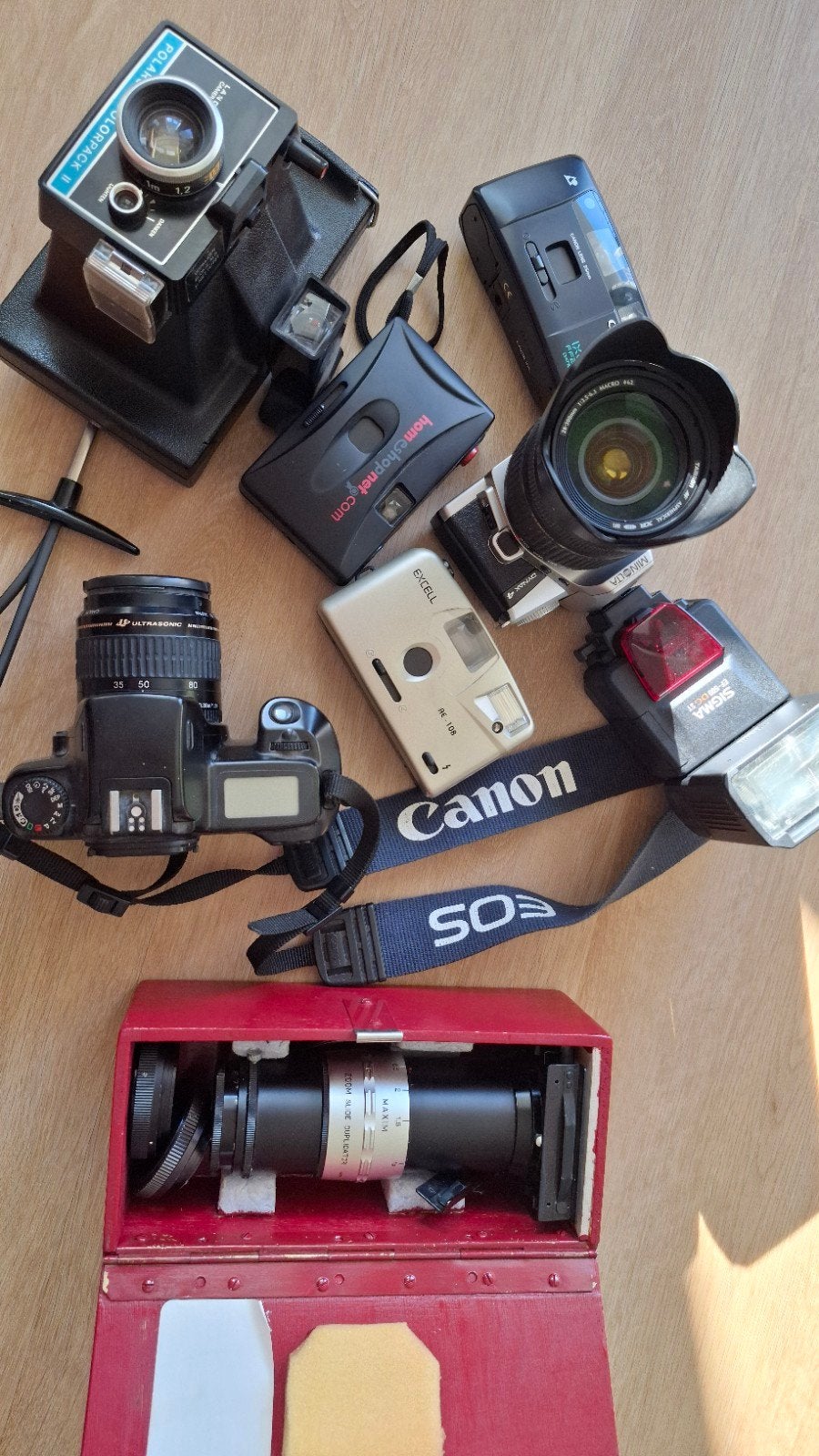 analoge film camera's Canon Minolta Polaroid Sigma filtser, Audio, Tv en Foto, Fotocamera's Analoog, Ophalen of Verzenden, Gebruikt