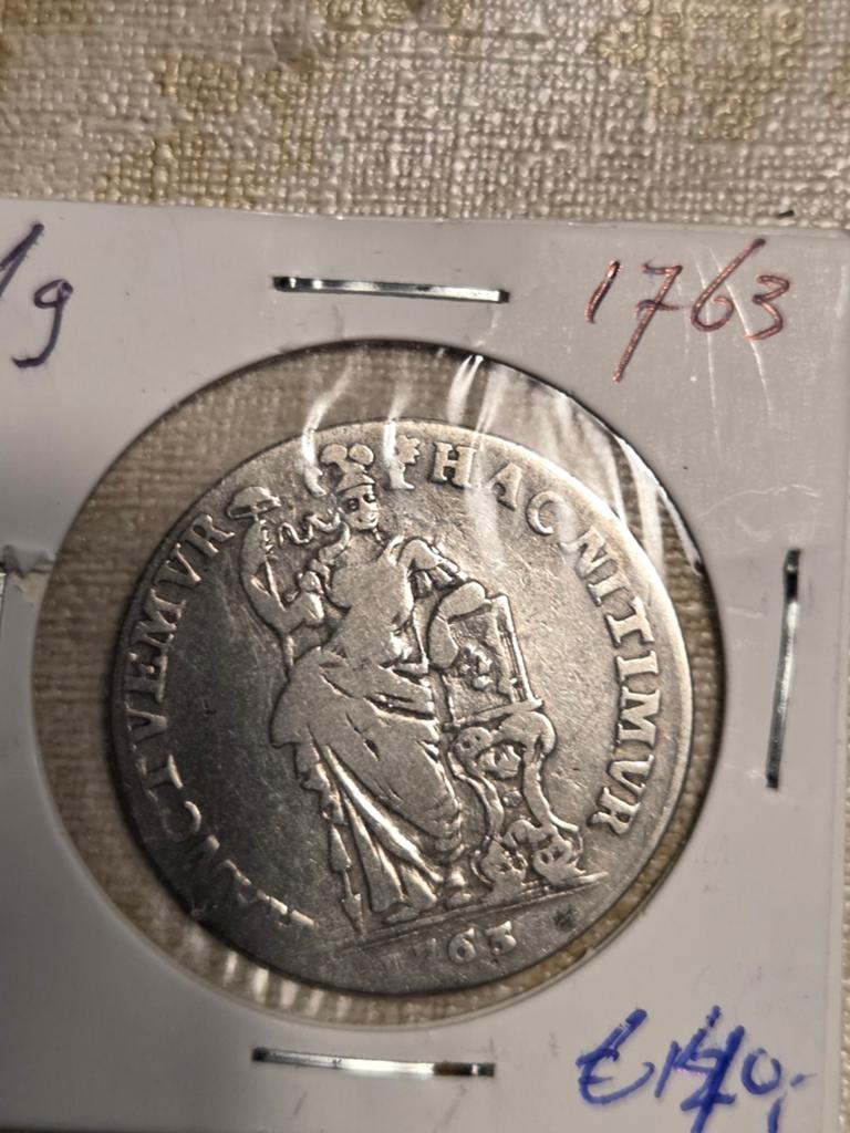 Zilveren Dukaat 1763 - Provincie Utrecht, Vóór koninkrijk, Zilver, Losse munt, Overige waardes