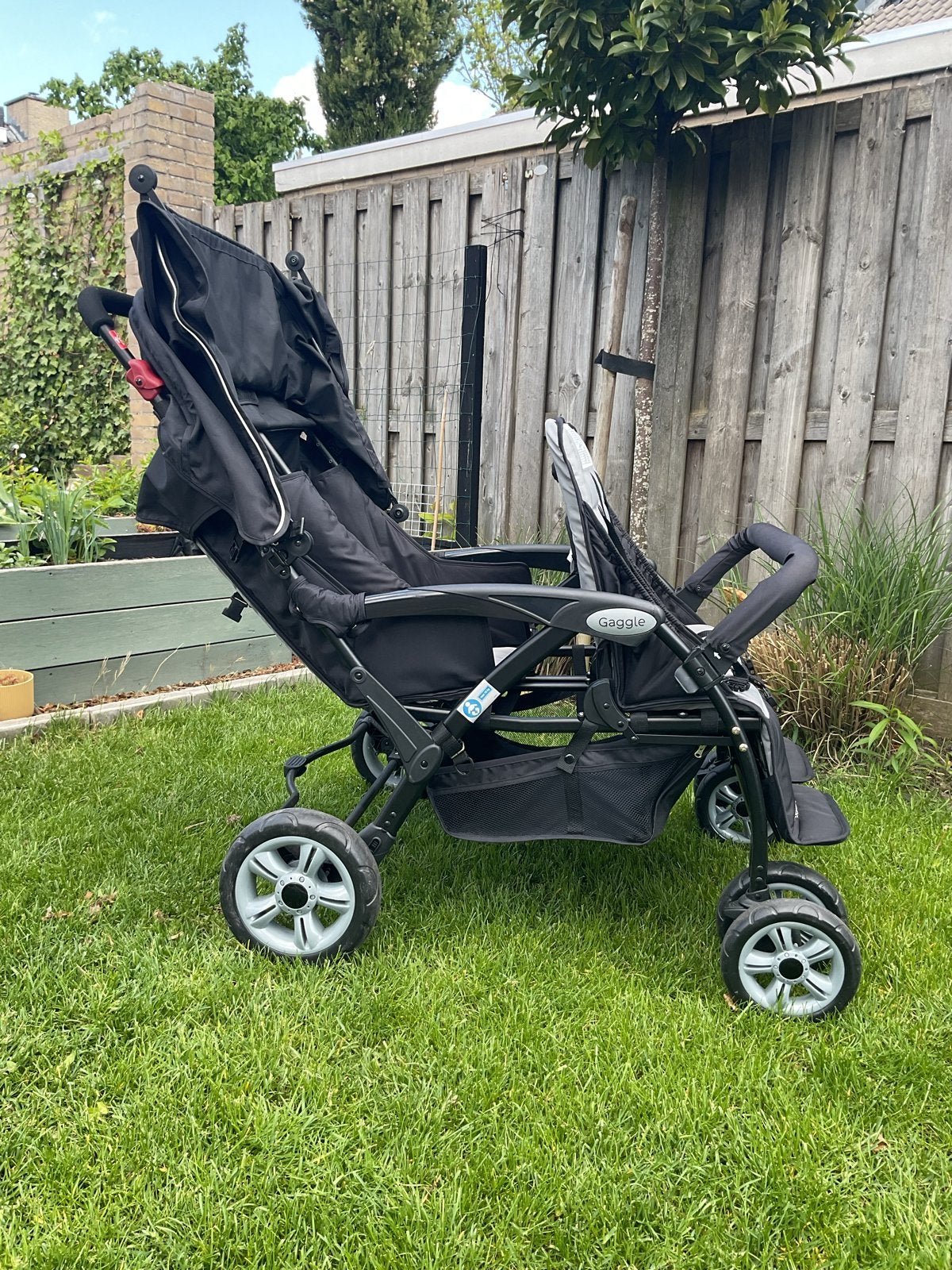 Gaggle Compass 4x4 Quad kinderwagen, Duowagen, Zo goed als nieuw, Ophalen, Kinderwagen