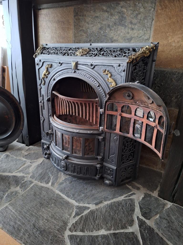 Oude kachel, Huis en Inrichting, Kachels, Ophalen, Gebruikt, Hout, Houtkachel