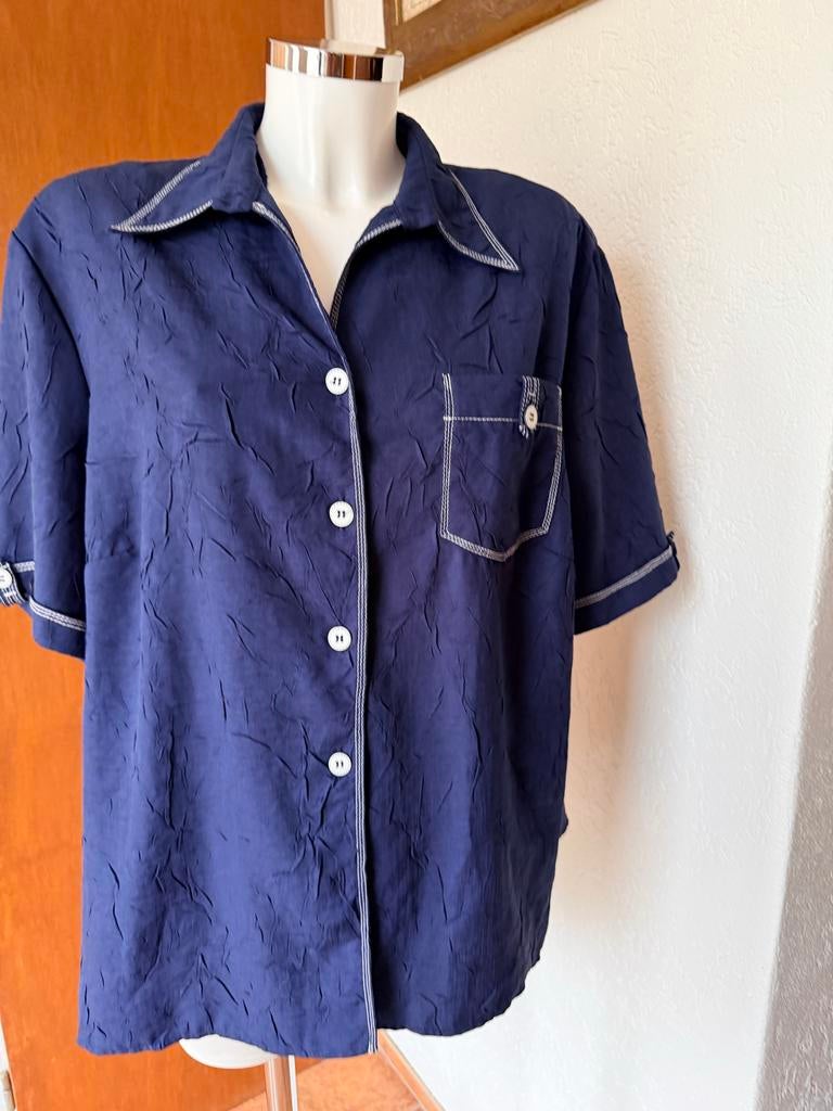 Setterlady luxe dames blouse maat 48, Ophalen of Verzenden, Gedragen, Maat 46/48 (XL) of groter, Blauw